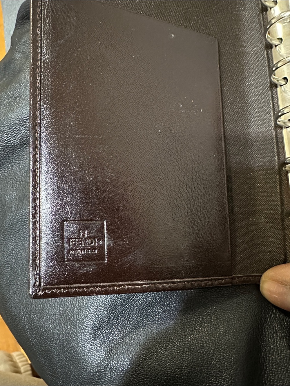 Fendi Brown Zucca FF Canvas Wallet with Leather Trim - Picture 7 of 12